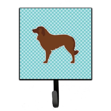 Jensendistributionservices Portuguese Sheepdog Dog Checkerboard Blue Leash or Key Holder MI1711690